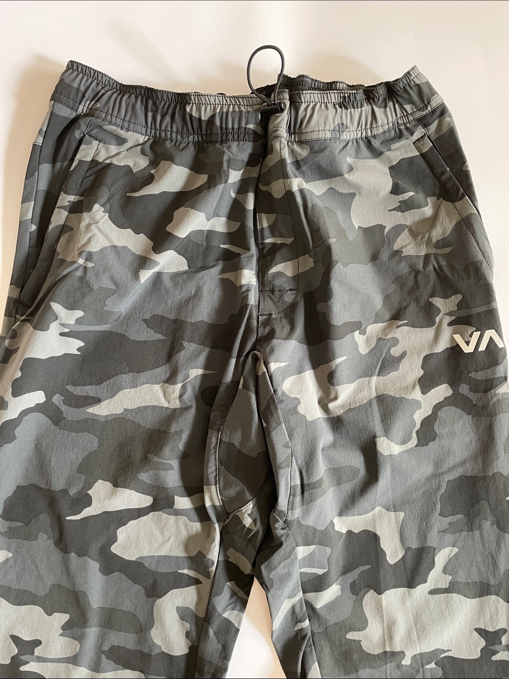 RVCA Gray & Black Camo Jogger Pants